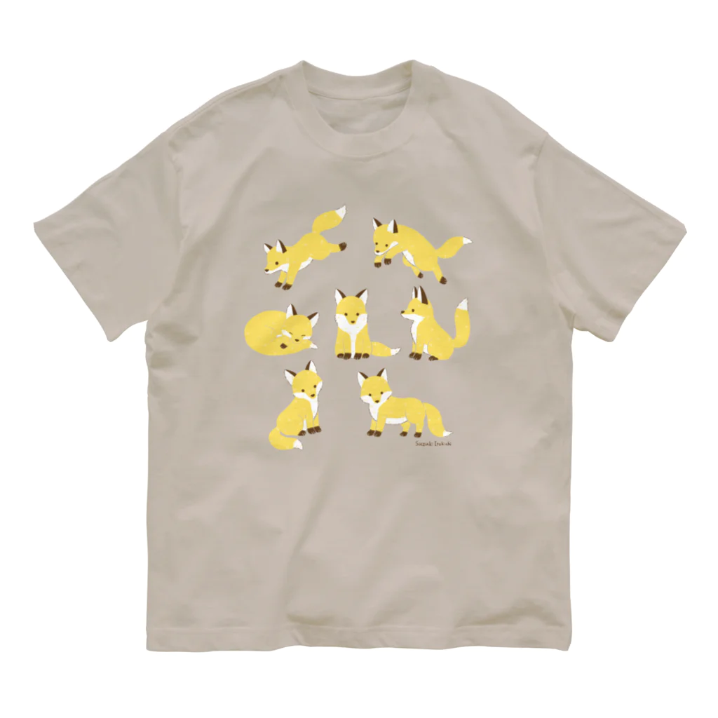 すずきいときちのきつねいっぱい Organic Cotton T-Shirt