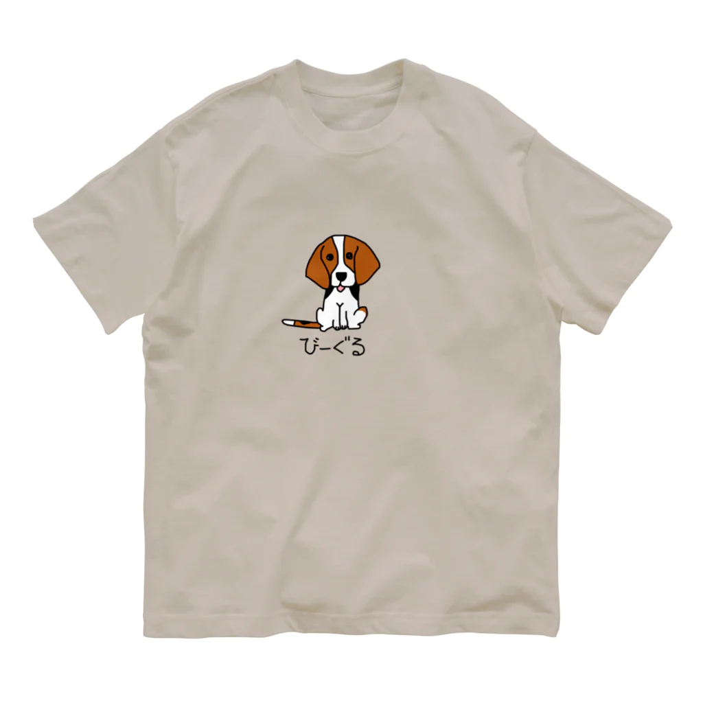 TetoTe&-てとてと-のびーぐるのTしゃつ！トライ オーガニックコットンTシャツ