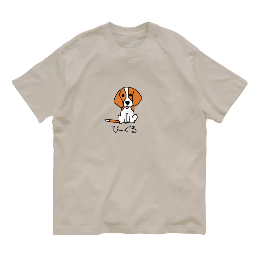 TetoTe&-てとてと-のびーぐるTしゃつ！レッド&ホワイト オーガニックコットンTシャツ