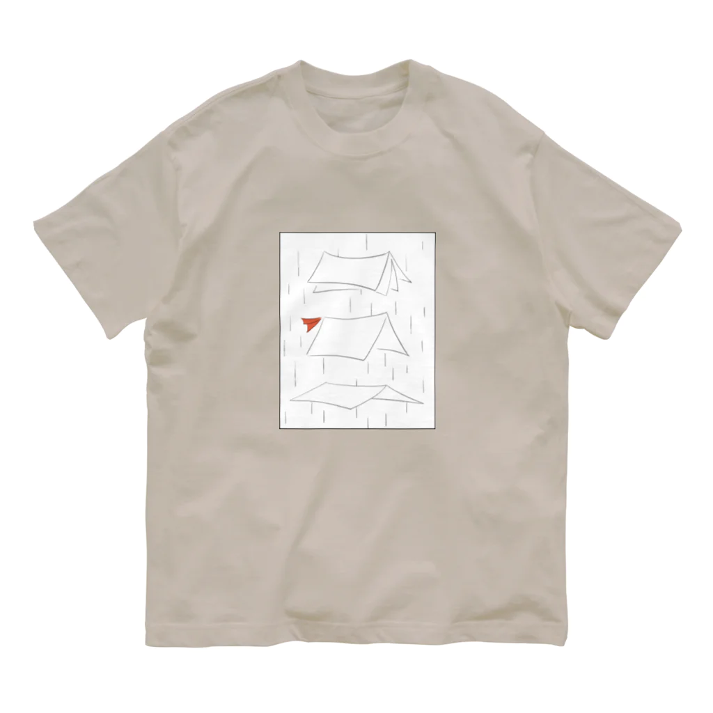 psyainのtents オーガニックコットンTシャツ