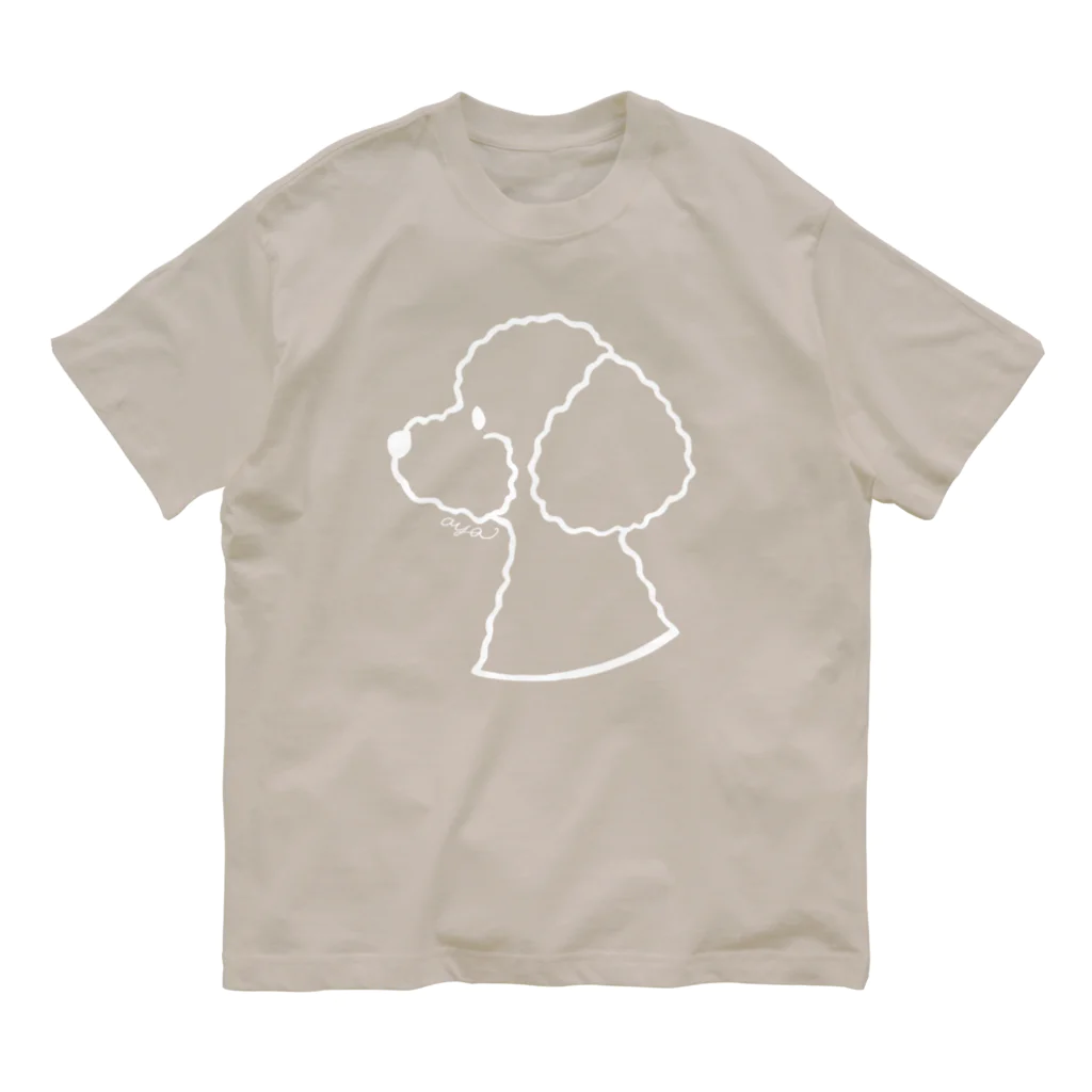 aya1のトイプードル〈白線〉 Organic Cotton T-Shirt