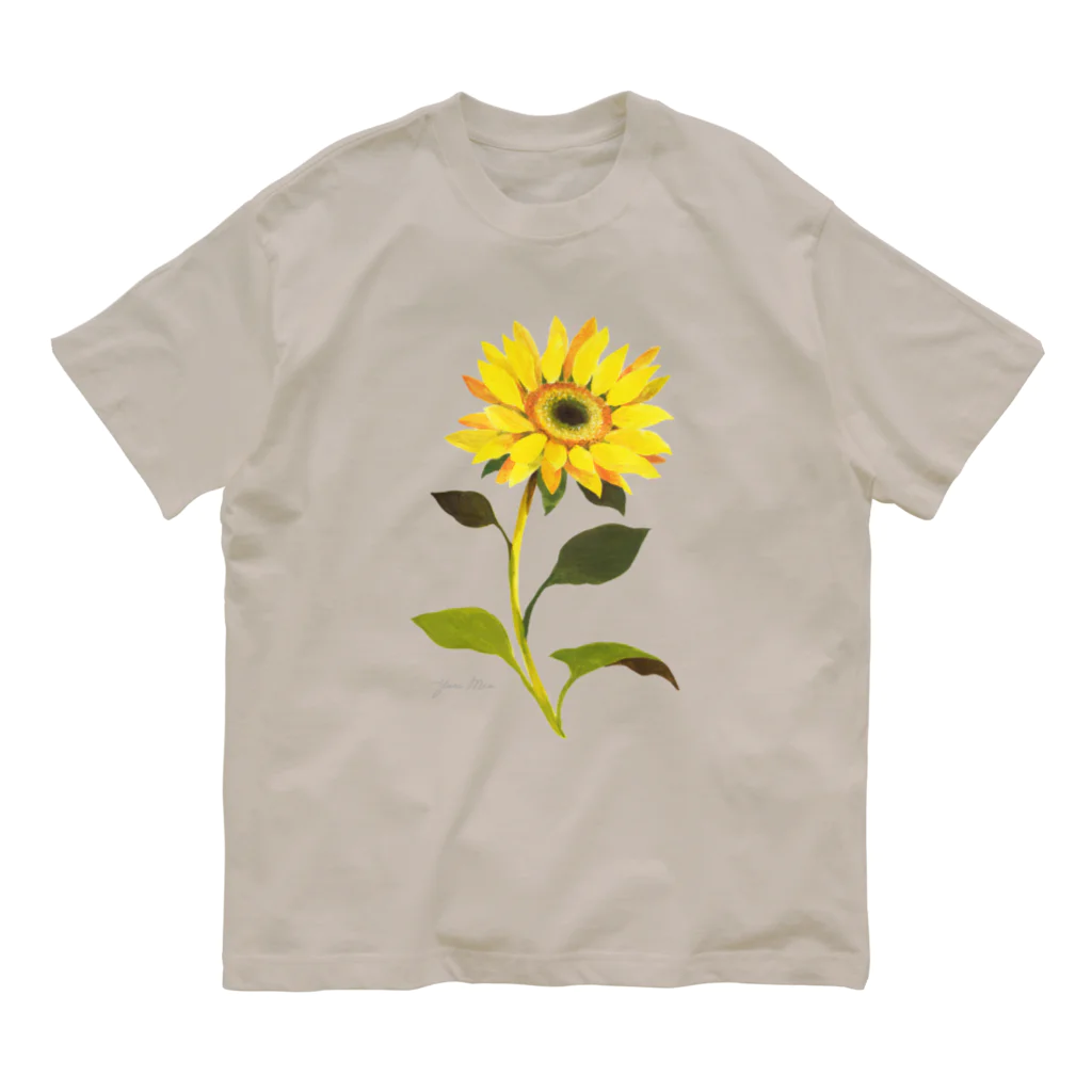 YURI MIUの向日葵 ＊ Sun Flower オーガニックコットンTシャツ