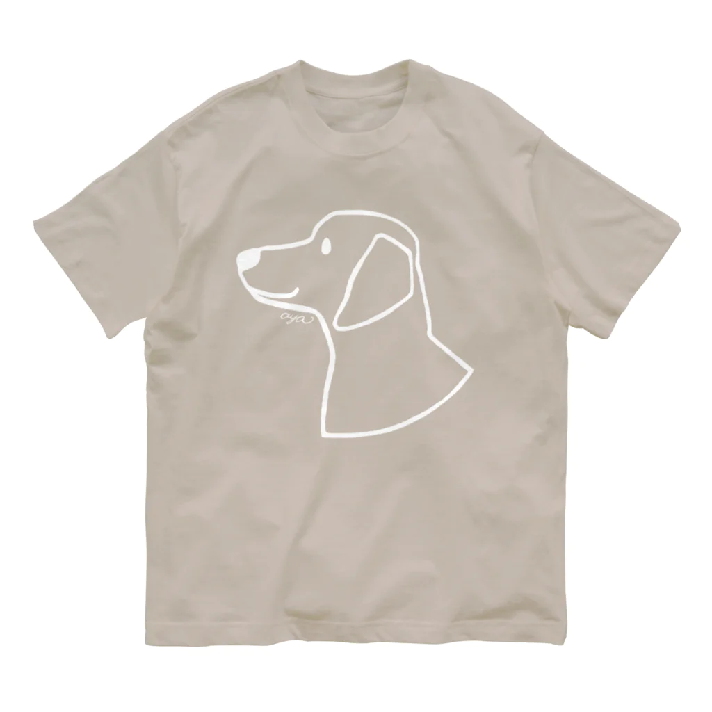 aya1のダックスフンドにこ〈白線〉 Organic Cotton T-Shirt