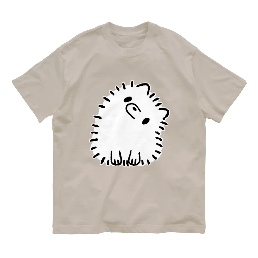 ポメちゃん！！！のこくびをかしげるポメちゃん オーガニックコットンTシャツ