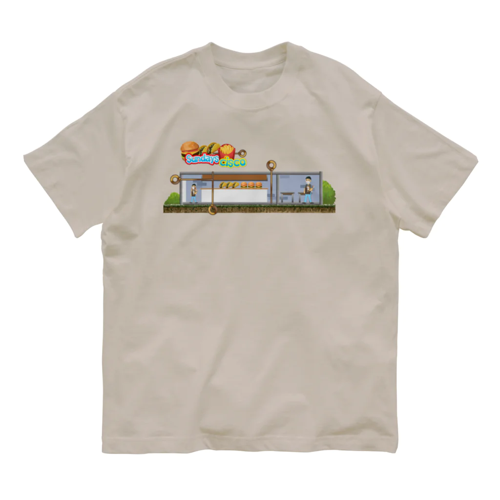 CAFE SUNDAYS CISCOの店主スケイプ オーガニックコットンTシャツ