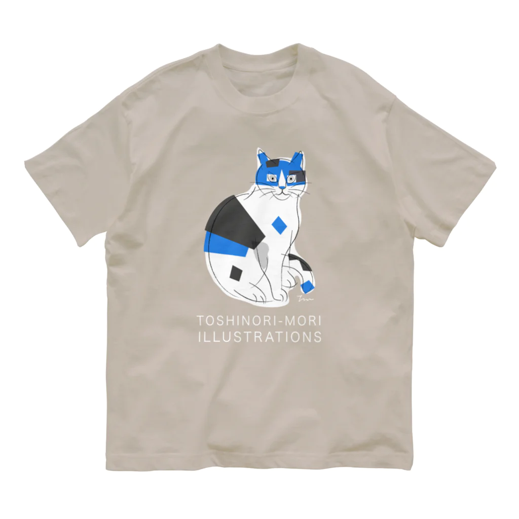 TOSHINORI-MORIのグラTーデザインB オーガニックコットンTシャツ