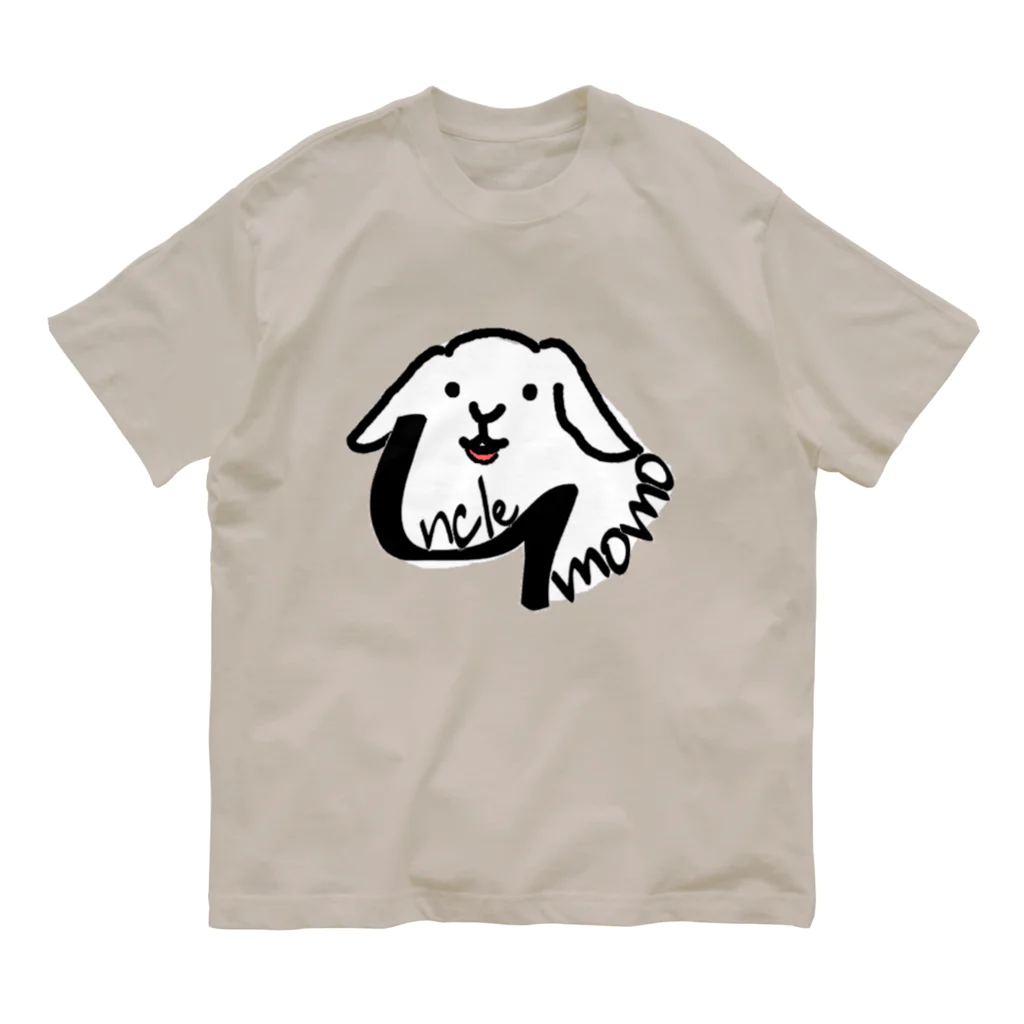 uncle momoの【uncle momo】ロゴ オーガニックコットンTシャツ