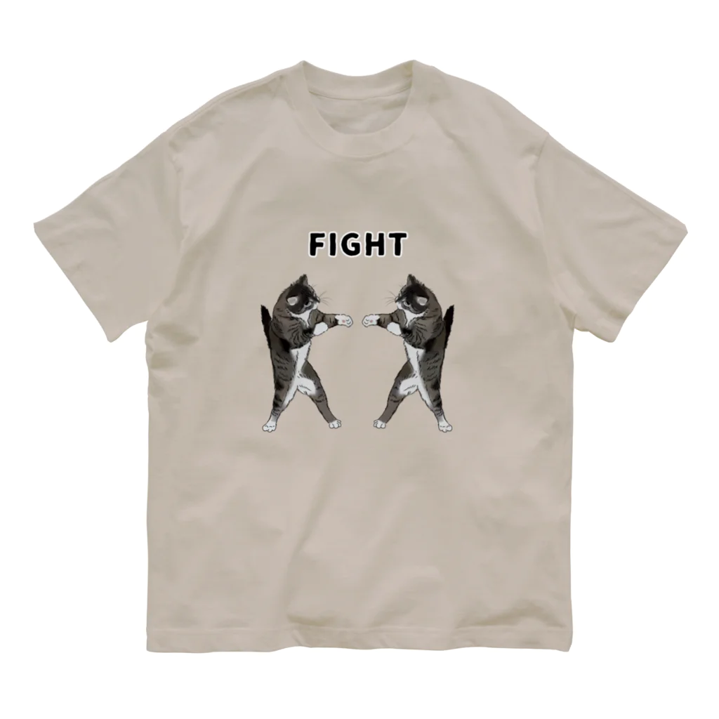 小鳥と映画館のfight オーガニックコットンTシャツ