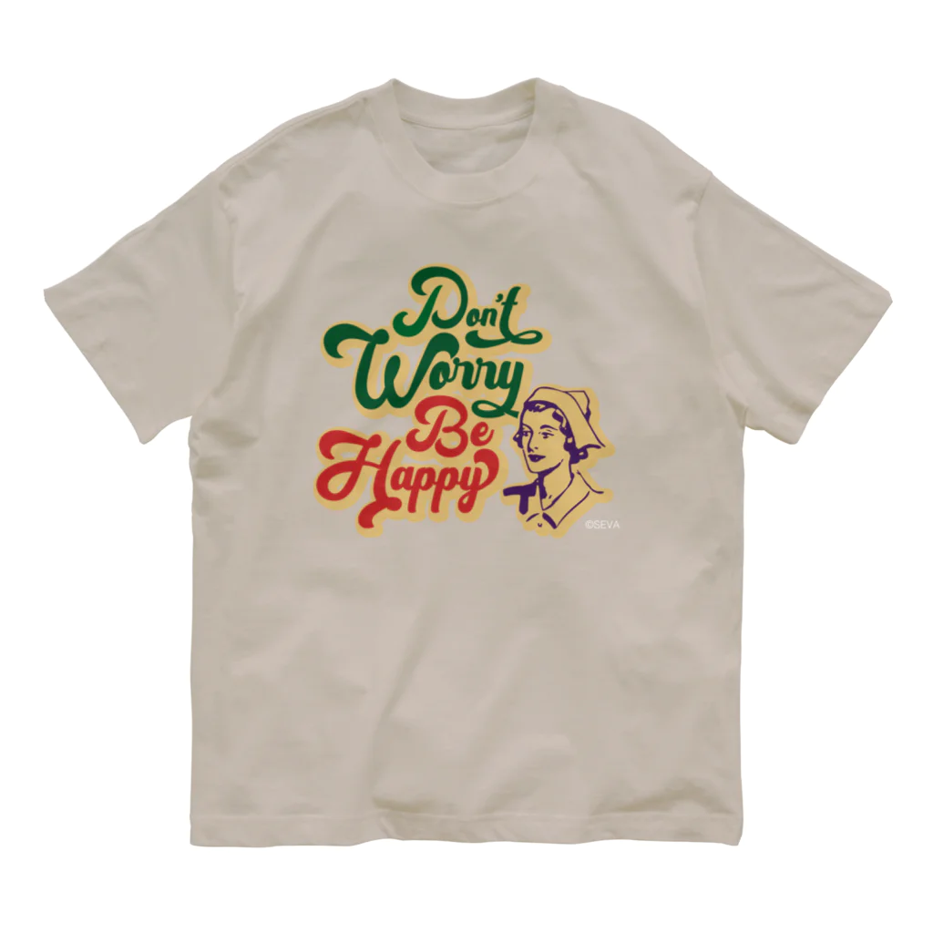 【SEVA】 （雲黒斎 公式ショップ ）のDon't Worry Be Happy Organic Cotton T-Shirt