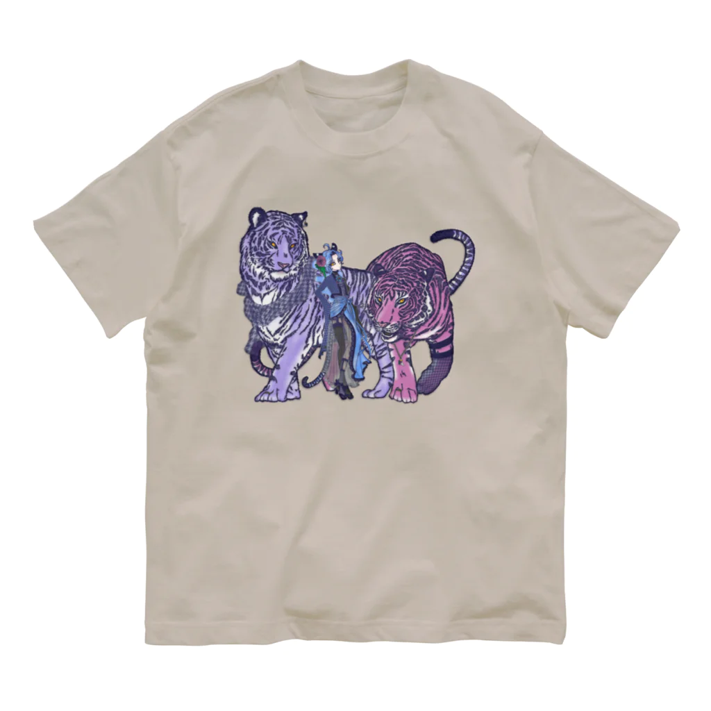 JAKU_LUSHAの姉弟 オーガニックコットンTシャツ