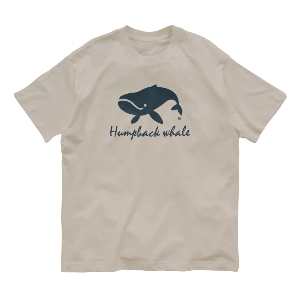 Atelier Pomme verte のHumpback whale22 オーガニックコットンTシャツ