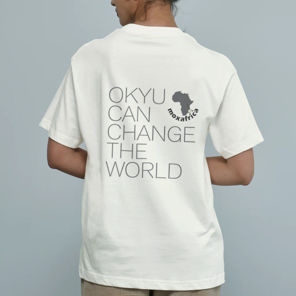 Moxafricaのお灸Tシャツ オーガニックコットンTシャツ