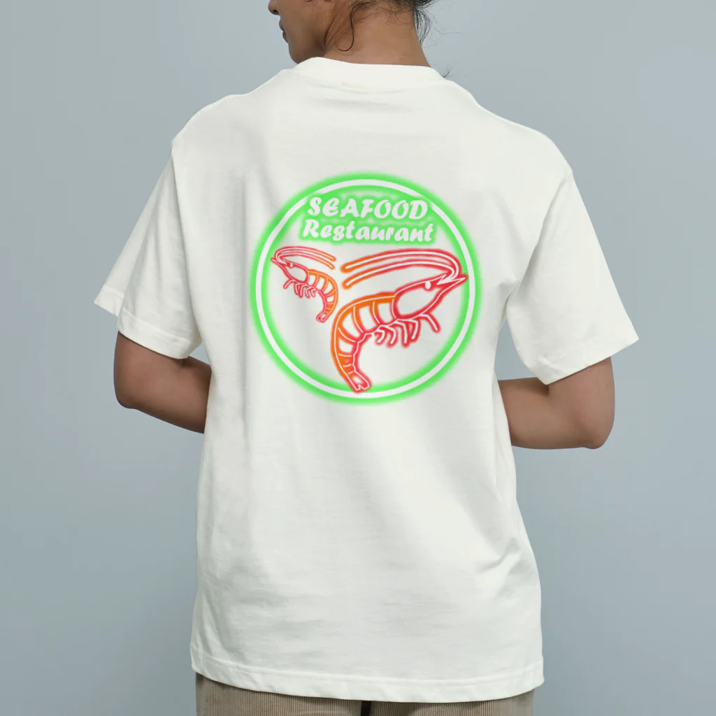 シロクマ商店のSEAFOOD オーガニックコットンTシャツ