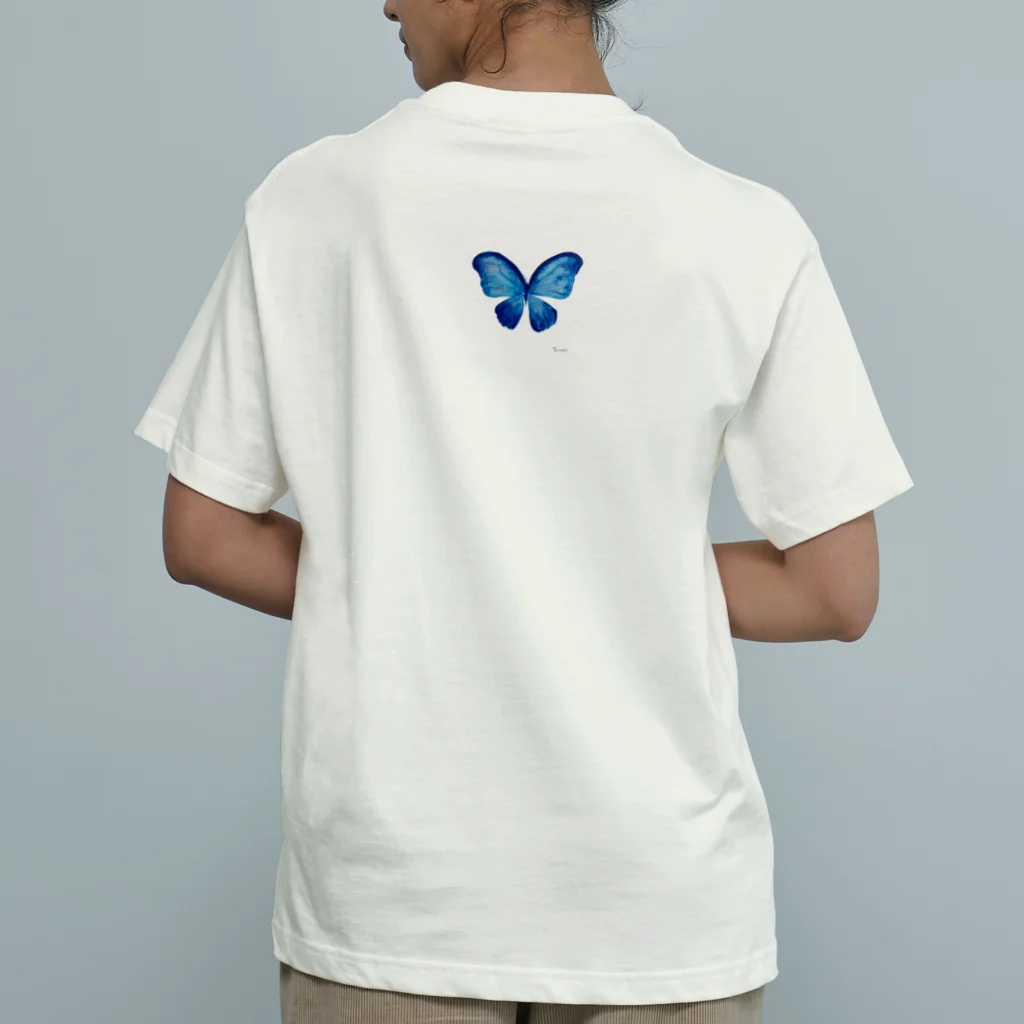 ててのお店の🦋背中の蝶 オーガニックコットンTシャツ