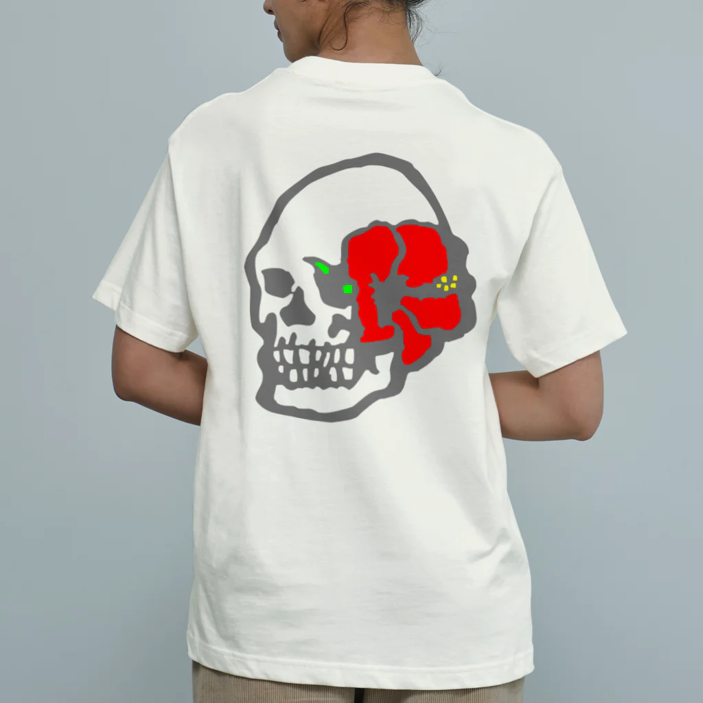 FMK-OのSkull vase "RD" オーガニックコットンTシャツ