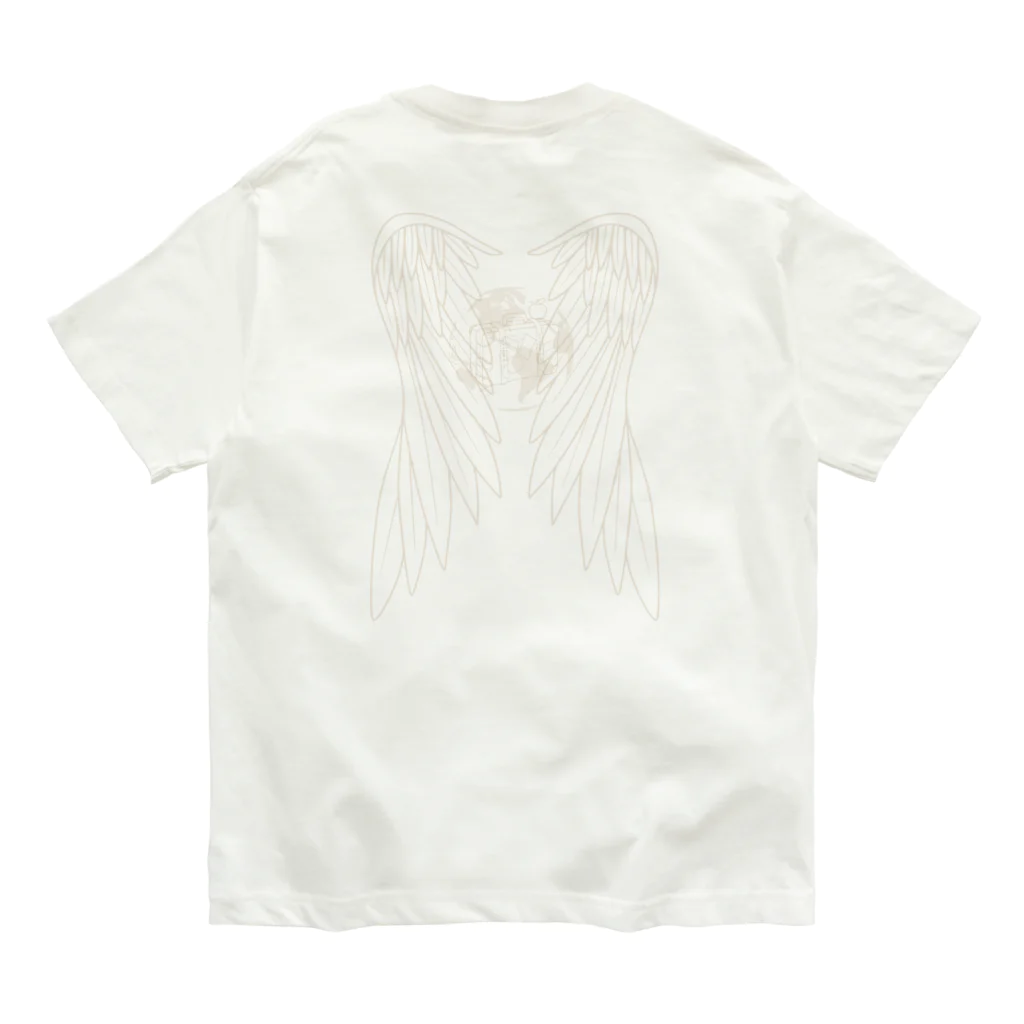 ゆにねこ惑星のପ天使の夏休みଓ青空旅行 Organic Cotton T-Shirt