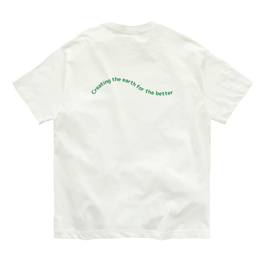 株式会社CRICKETのCreating the erath for the better オーガニックコットンTシャツ