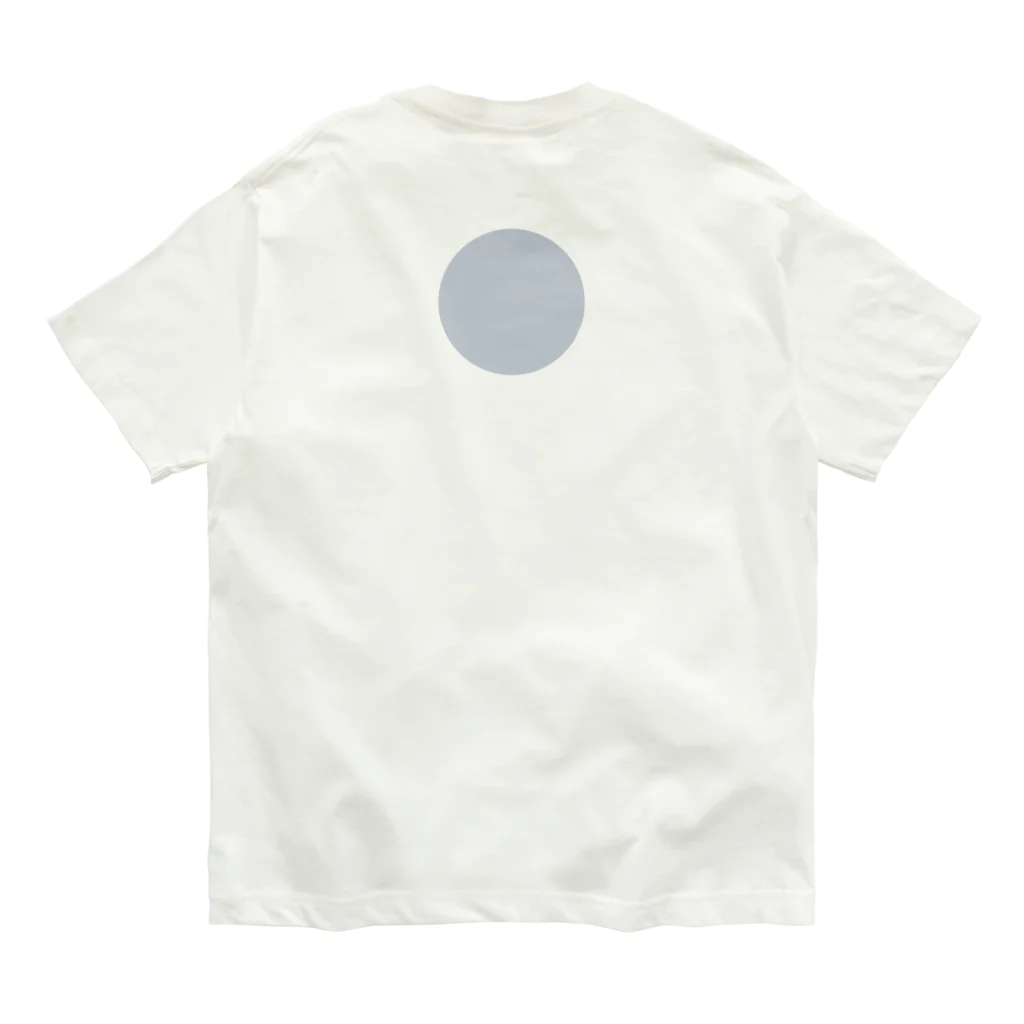 全吉堂の狛犬　-白×紅茶 Organic Cotton T-Shirt