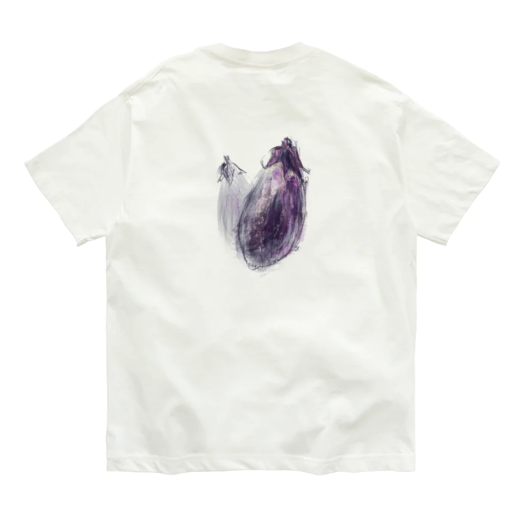 akane_art（茜音工房）のベジタブルT（ナス） Organic Cotton T-Shirt