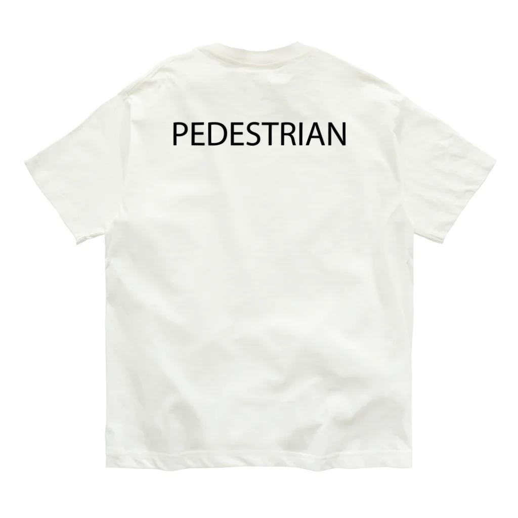 MUGENGEN (ムゲンゲン)のPEDESTRIAN letter BK オーガニックコットンTシャツ