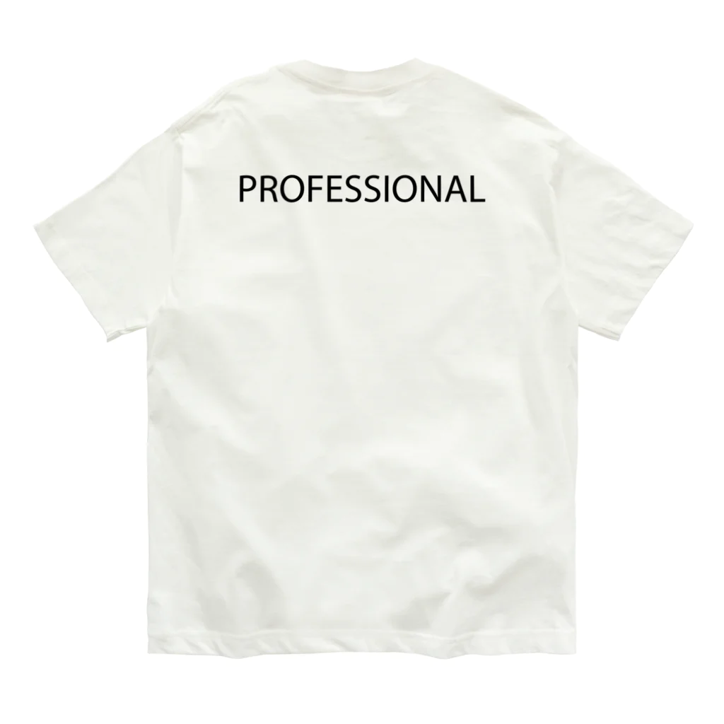 MUGENGEN (ムゲンゲン)のPROFESSIONAL letter BK オーガニックコットンTシャツ