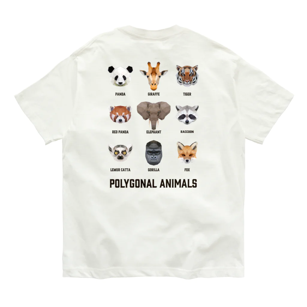 kg_shopの[★バック] POLYGONAL ANIMALS オーガニックコットンTシャツ