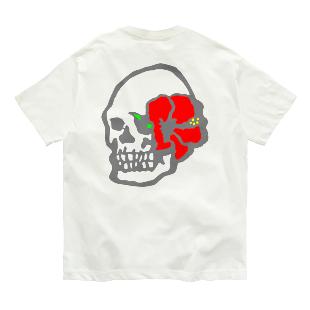 FMK-OのSkull vase "RD" オーガニックコットンTシャツ