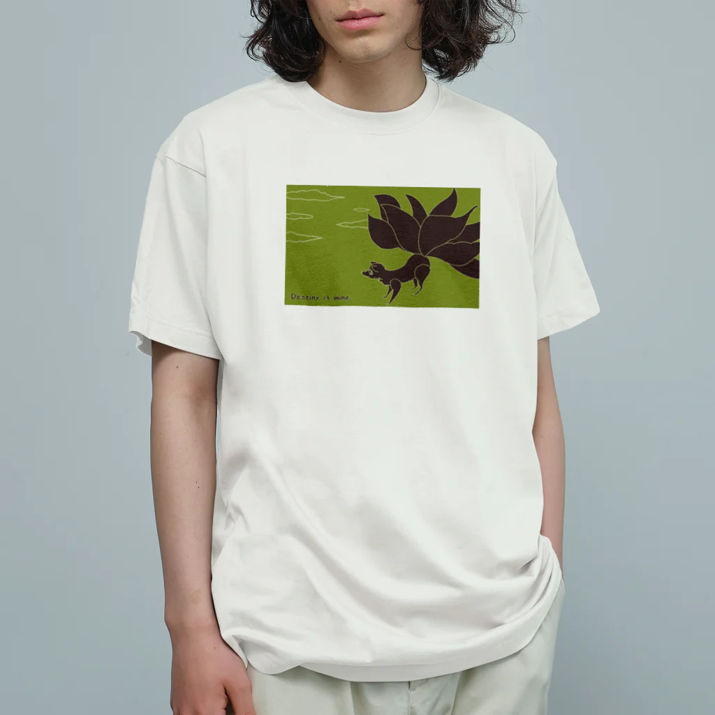 ari designの九尾の狐、反省せず オーガニックコットンTシャツ