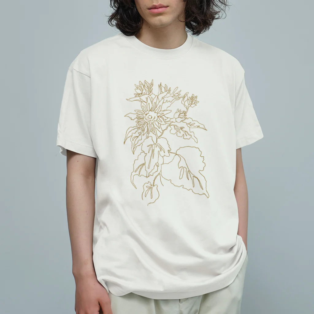 hanky-pankyの花 オーガニックコットンTシャツ