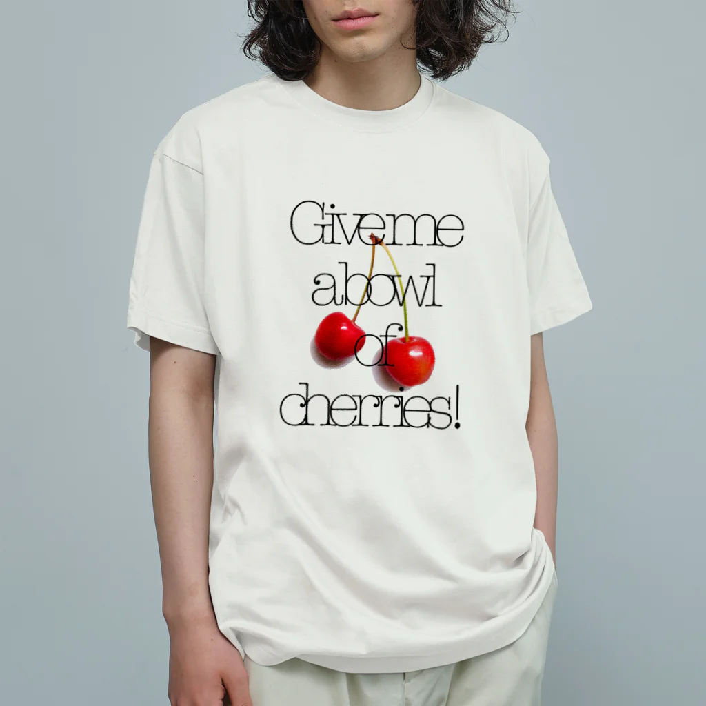 ゆかりんごしょっぷのcherry001 オーガニックコットンTシャツ