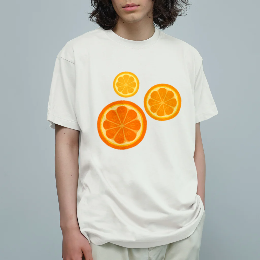 こめつぶ店の多分オレンジ オーガニックコットンTシャツ