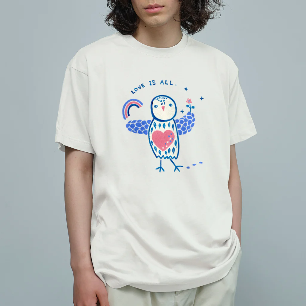 アイノハ堂のLove is all. Organic Cotton T-Shirt