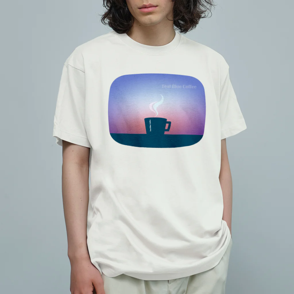 Teal Blue CoffeeのTeal Blue Hour オーガニックコットンTシャツ