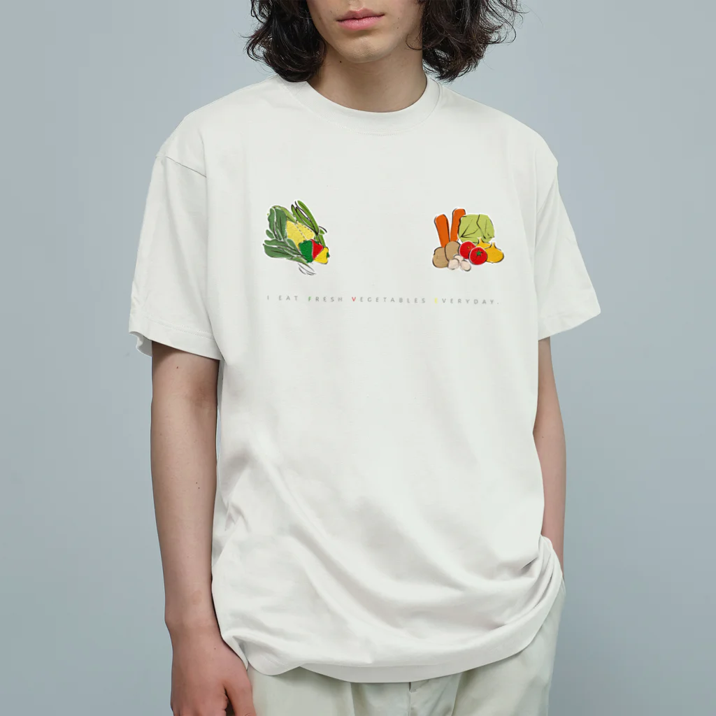 ISESTYLEのFRESH VEGETABLES オーガニックコットンTシャツ