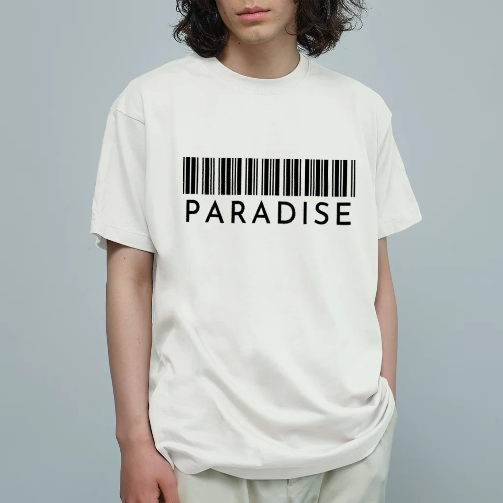 CHERRY VANILLAのPARADISE（barcode） オーガニックコットンTシャツ