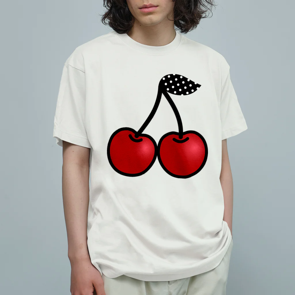 CHERRY VANILLAのCHERRY オーガニックコットンTシャツ