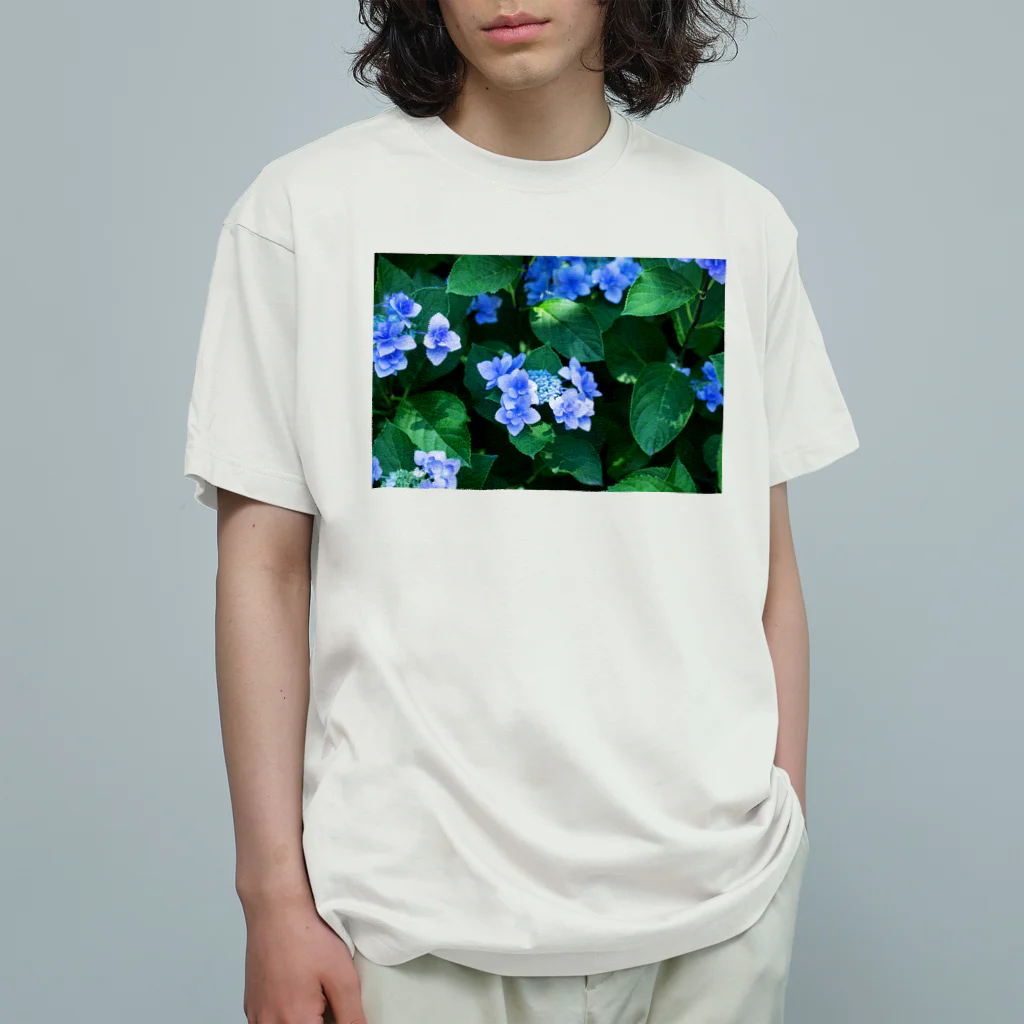 akane_art（茜音工房）の癒しの風景（アジサイ） Organic Cotton T-Shirt