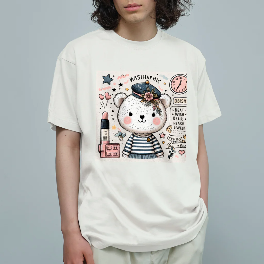 　  　✤ れもん＆ルイ✤の🌸お買い物　くまちゃん オーガニックコットンTシャツ