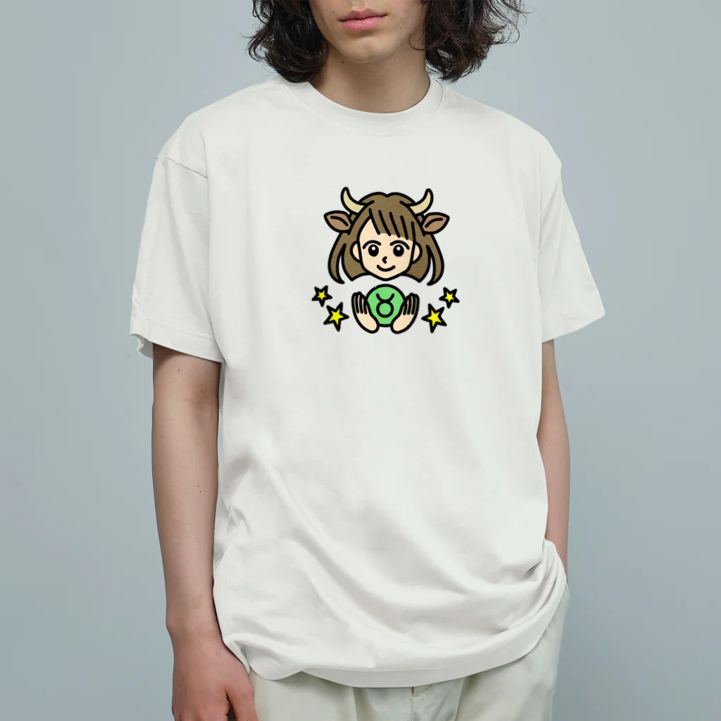 Yukarinaの星座ショップのおうし座♉ オーガニックコットンTシャツ