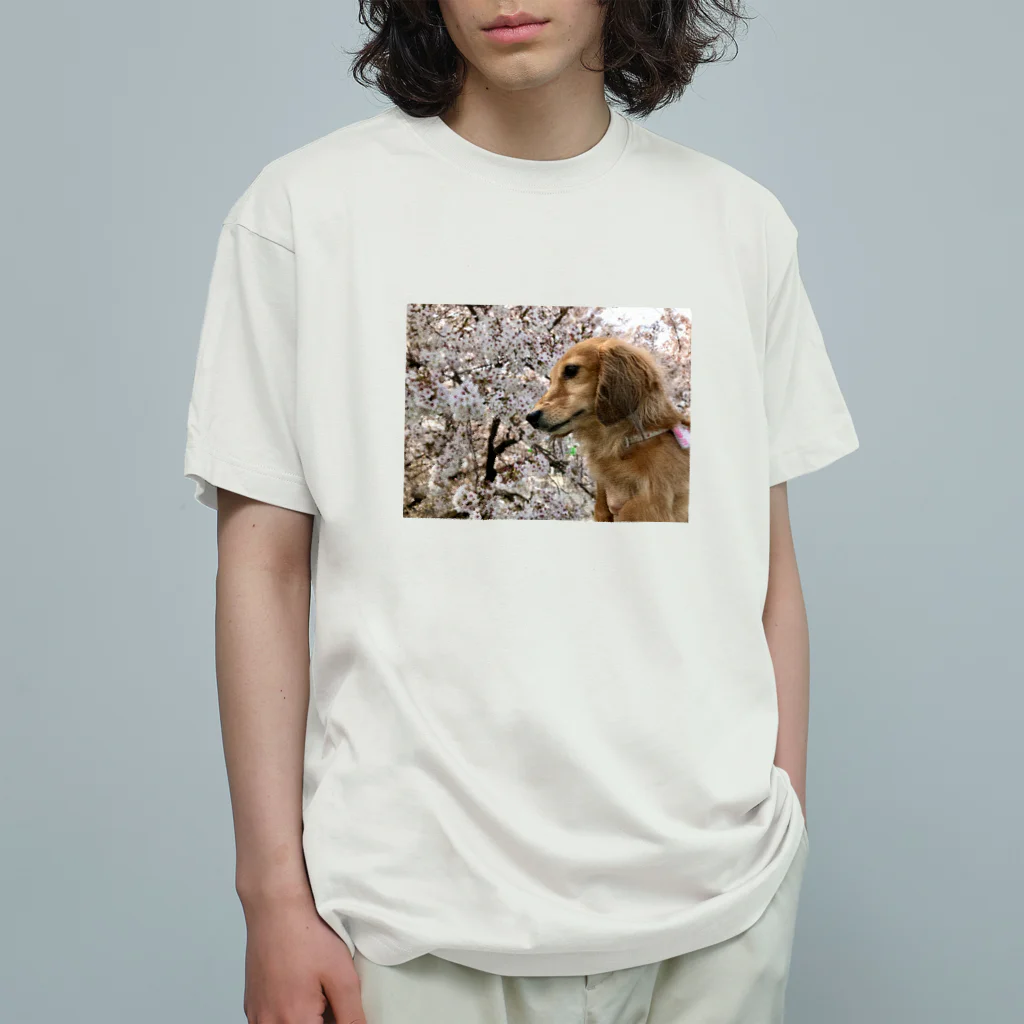 でぶっくすふんとの花見を満喫するちょちょさん Organic Cotton T-Shirt