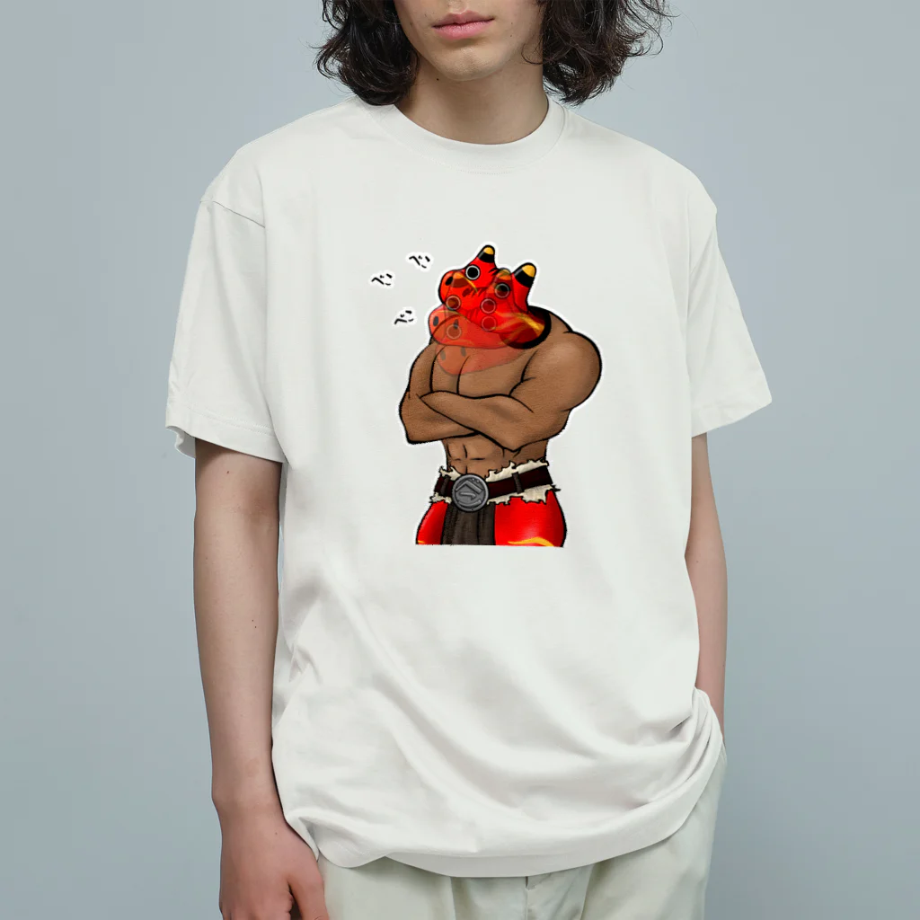くちばし牛乳のべこタウロス Organic Cotton T-Shirt