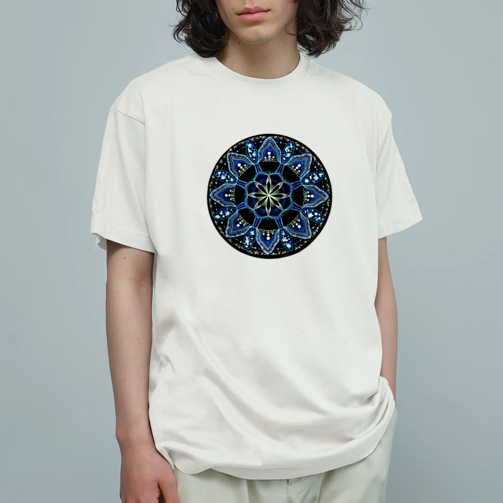 始季彩＠suzuriの薄氷−丸ver. Organic Cotton T-Shirt