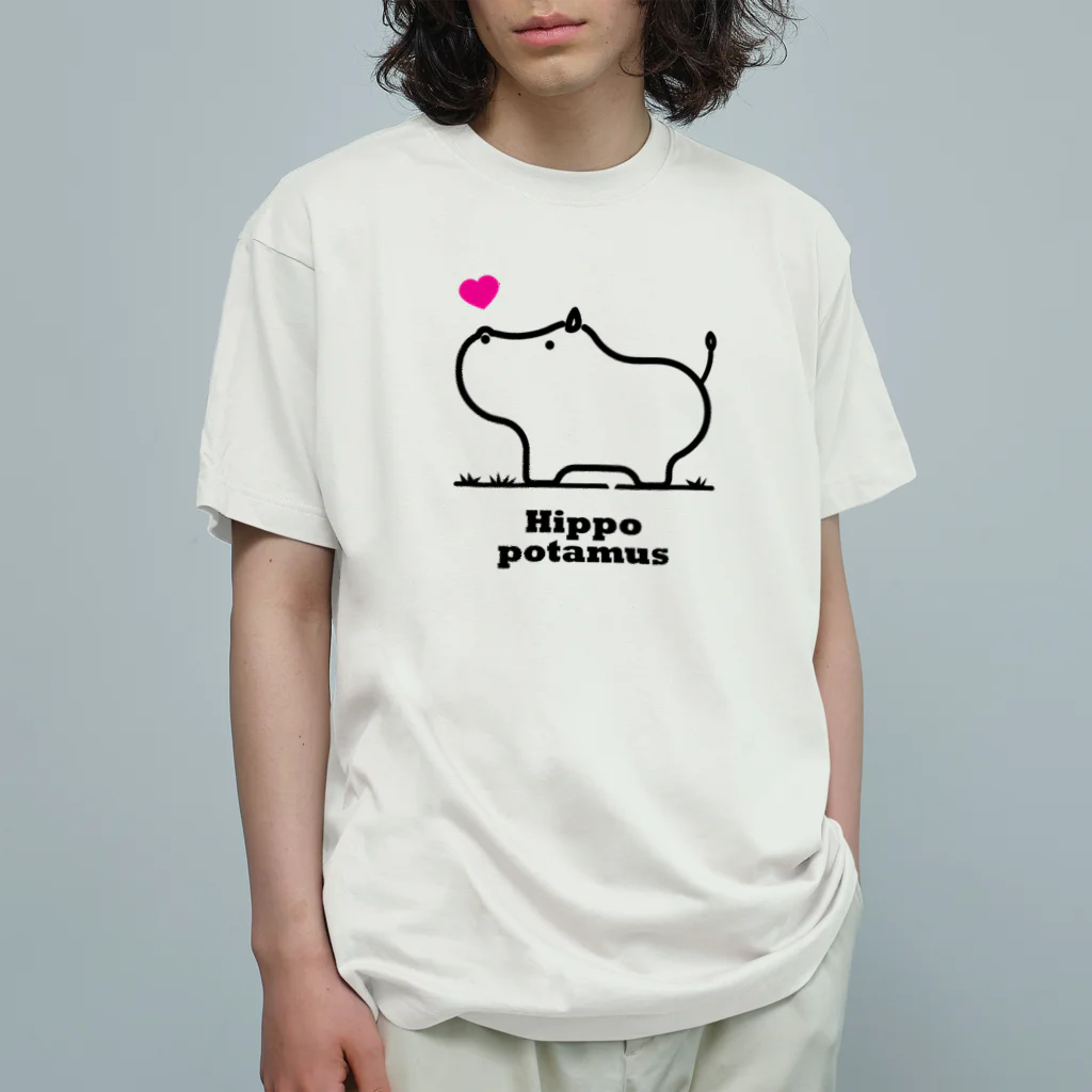 Atelier Cのヒッポー（カバ） Organic Cotton T-Shirt