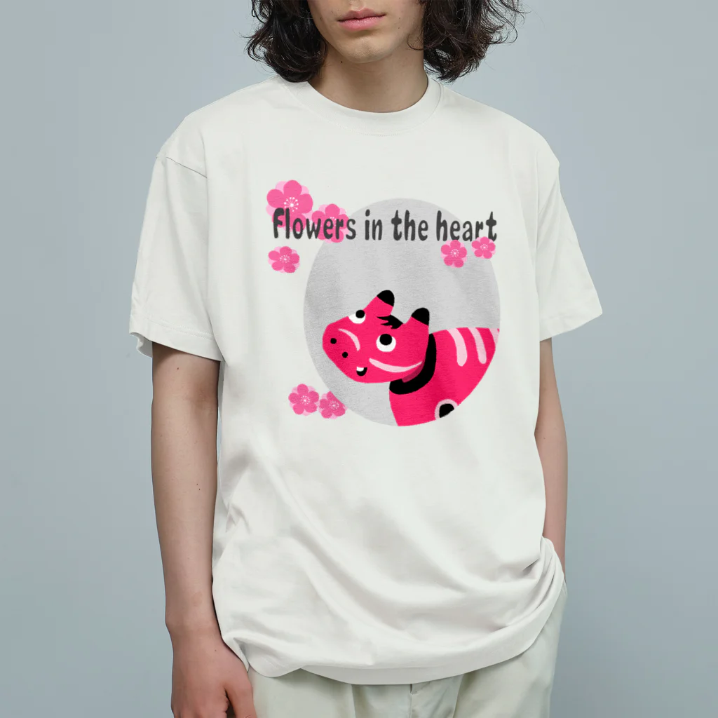 SU-KUの心に花を オーガニックコットンTシャツ