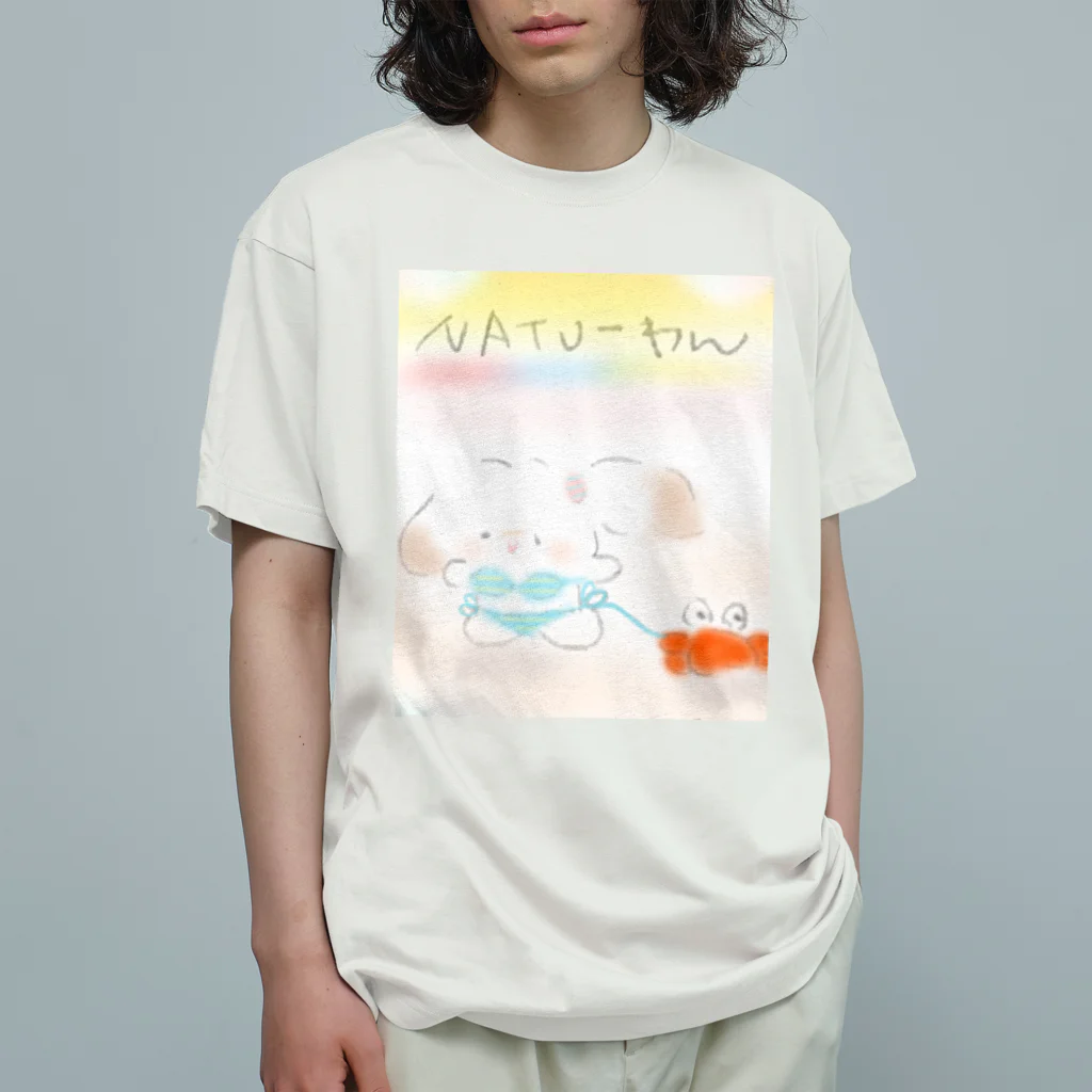 バナバニーShopのNATUーわん🐾 Organic Cotton T-Shirt