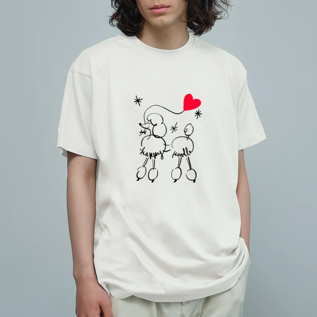 WON CHANCE ワンチャンスのhappy poodle（植草桂子） オーガニックコットンTシャツ