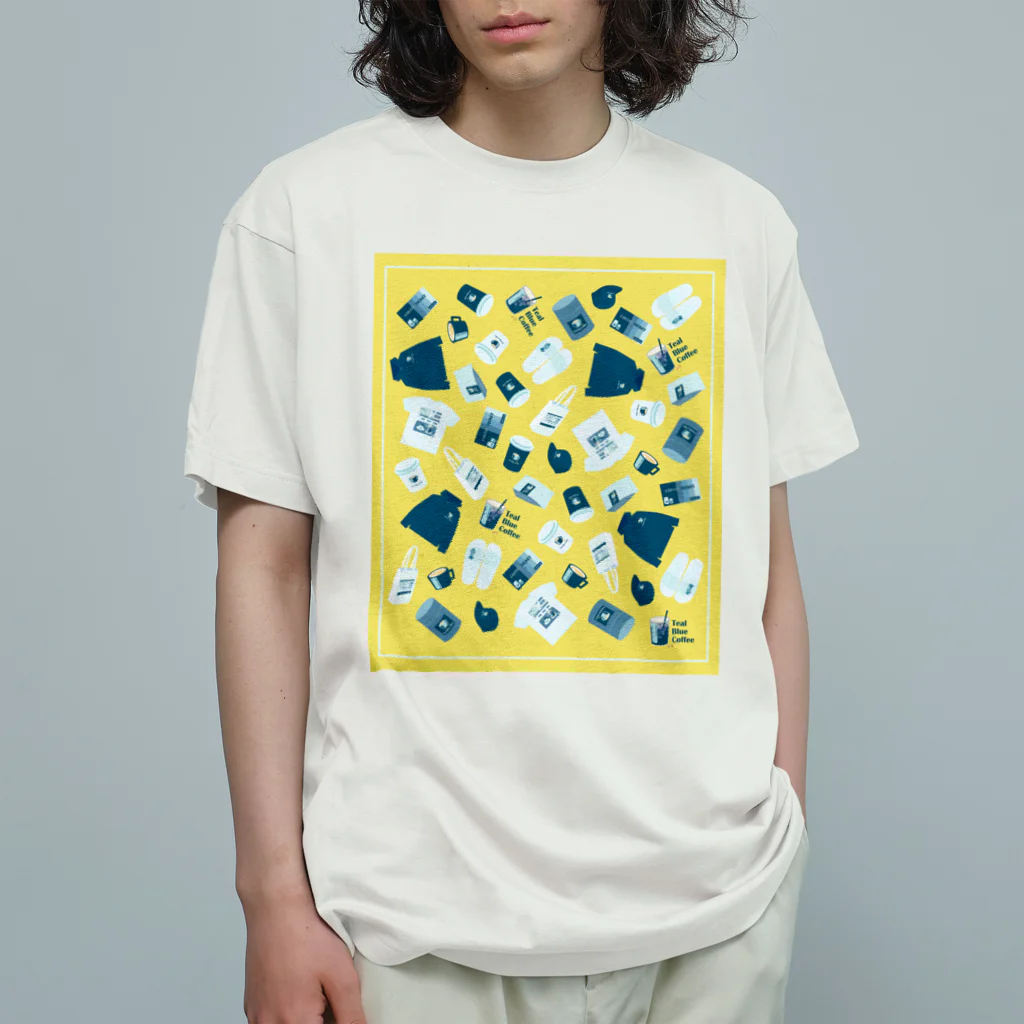 Teal Blue CoffeeのTealBlueItems_YELLOW Organic Cotton T-Shirt