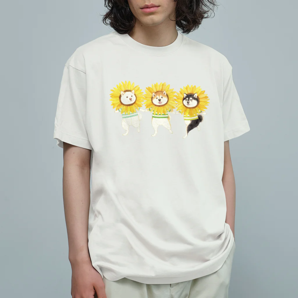 wankorosobaのひまわり🌻Ｔシャツ Organic Cotton T-Shirt