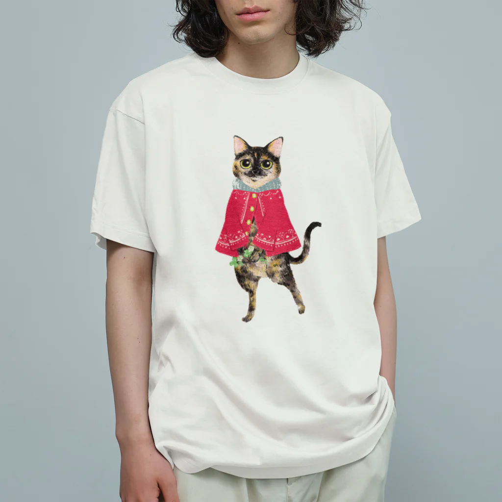 真希ナルセ（マキナル）のサビネコ オーガニックコットンTシャツ