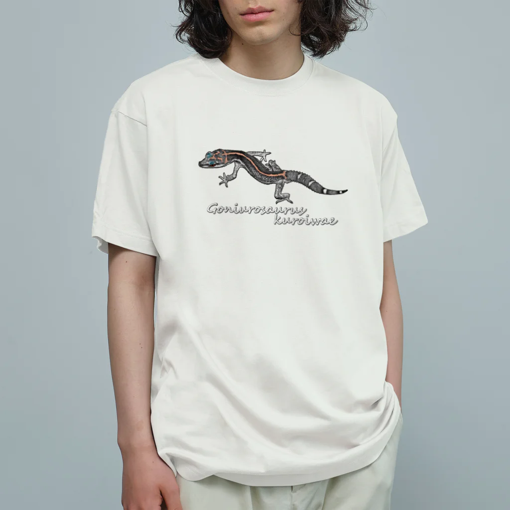 pickleSnakeの黒岩蜥蜴牴牾 オーガニックコットンTシャツ